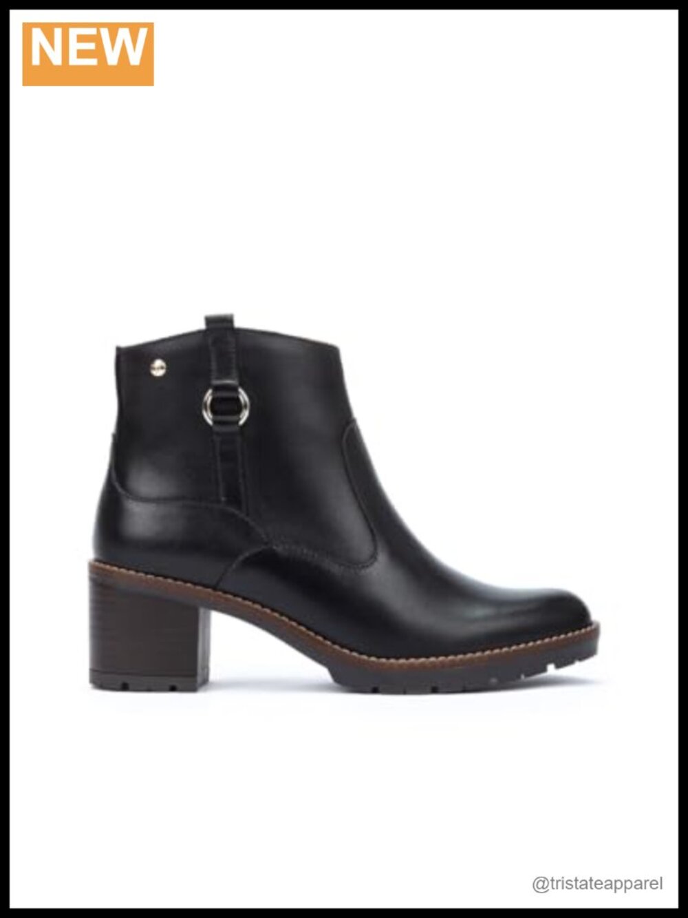 Women's Leather High-Heel Ankle Booties SZ?